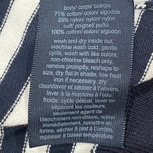 Tommy Hilfiger Blue and White Striped Crewneck Sweater - Picture 9 of 9